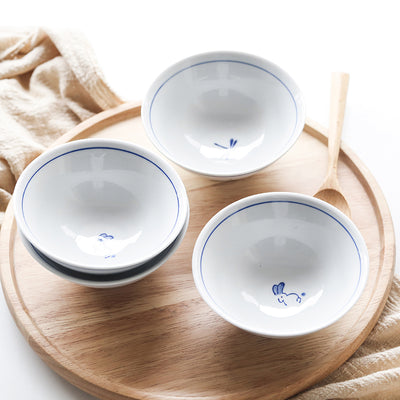 Juego de Tazones de Cerámica Japonesa Vidriada - Arroz y Sopa - Image 10