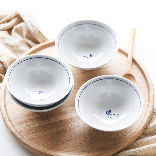 Juego de Tazones de Cerámica Japonesa Vidriada - Arroz y Sopa - Image 10