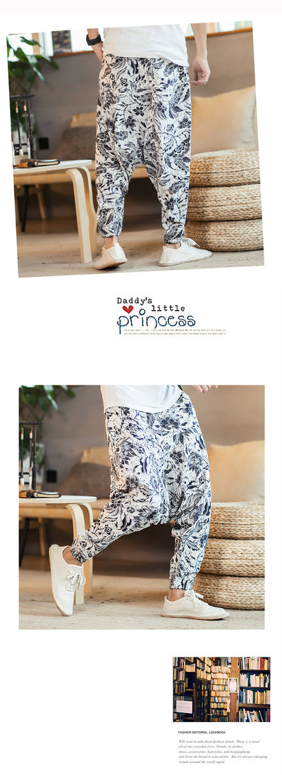 Pantalones de Lino Sueltos Estilo Hip-Hop Casual para Hombre - Image 13