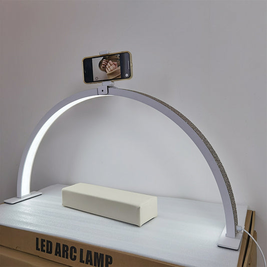 Lámpara de Escritorio Arc Semiluna para Uñas con Luz Cálida - Image 2
