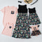 Vestido Largo Estampado con Costura en Cintura - Conjunto Familiar Mamá e Hijo