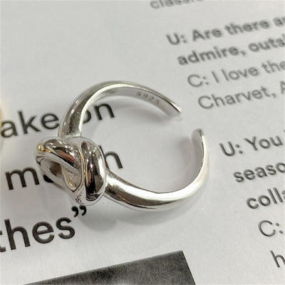Anillo Geométrico de Plata 925 con Nudo Elegante - Image 7