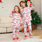 Pijamas Navideños Coordinados Familia - Estampado Ciervo y Flores
