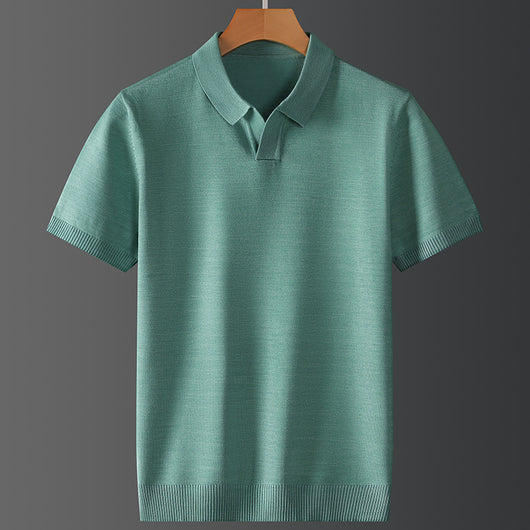 Polo Manga Corta Hombre Moderno para Otoño Invierno - Image 3