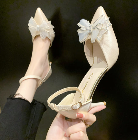 Zapatos de Cristal Banquete Princesa Negro Profesional - Image 11