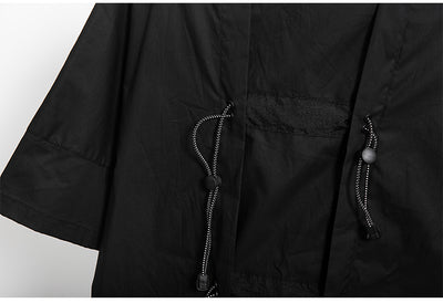 Playera Hip-hop Suelta Funcional Estilo Oscuro para Hombre - Verano - Image 19