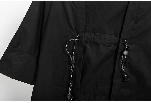 Playera Hip-hop Suelta Funcional Estilo Oscuro para Hombre - Verano - Image 19