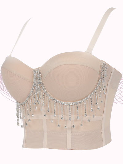 Top Cadena Danza Vientre Ajustable Tubo Fino Anillo Acero - Image 3