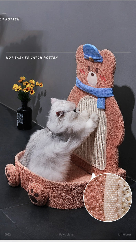 Rascador Vertical para Gatos con Cuerda de Cáñamo y Estante - Image 11