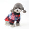 Camisa Cuadriculada Acolchada en Terciopelo para Mascotas
