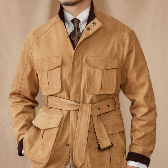 Chaqueta Vintage de Gamuza para Hombre - Casual y Profesional