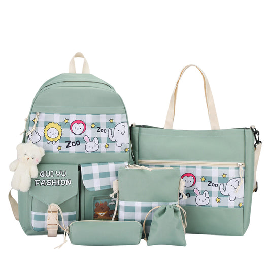 Mochila Escolar 5 en 1 de Gran Capacidad para Primaria y Secundaria - Image 4