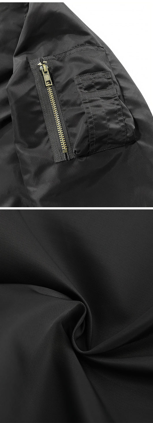Chaqueta Piloto Deportiva para Hombre - Estilo Baseball con Cierre - Image 14