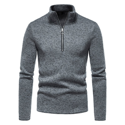 Suéter Camiseta Cuello Alto con Diseño de Cierre Hueco para Hombre - Image 11
