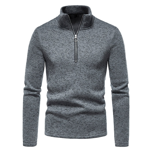 Suéter Camiseta Cuello Alto con Diseño de Cierre Hueco para Hombre - Image 11