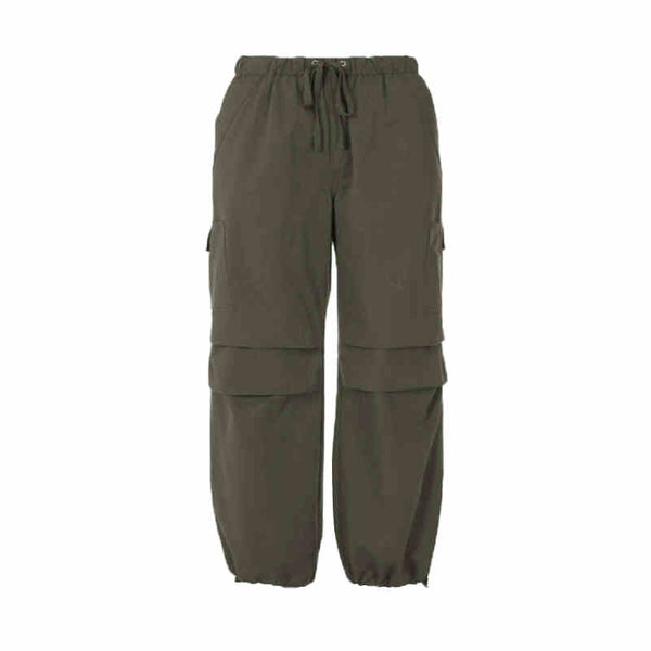 Pantalones Retro Anchos con Cintura Ajustable y Tobillo Anudado
