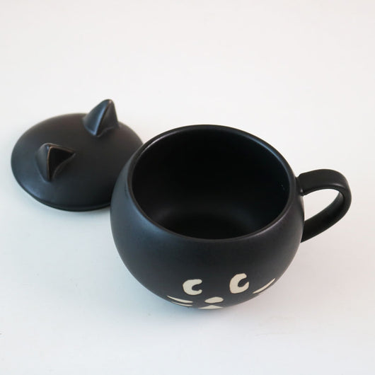Tazón de Cerámica para Fideos Instantáneos con Gato Sorprendido en Relieve - Image 7