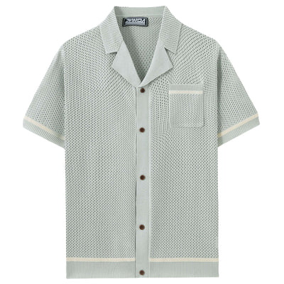 Playera de Punto Calada para Hombre - Estilo Casual Verano - Image 7