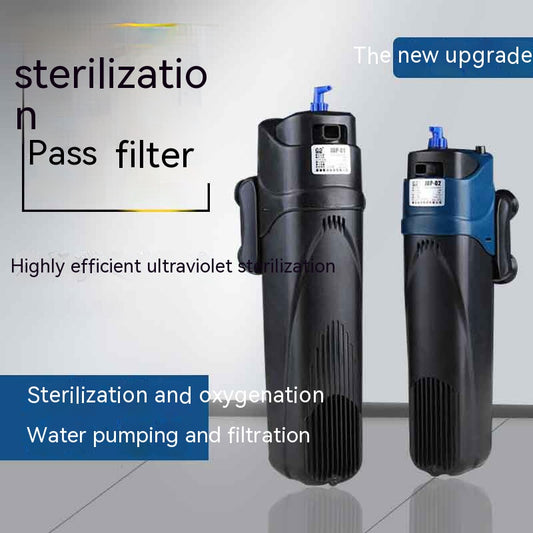 Lámpara UV Esterilizadora con Filtro Integrado para Acuarios