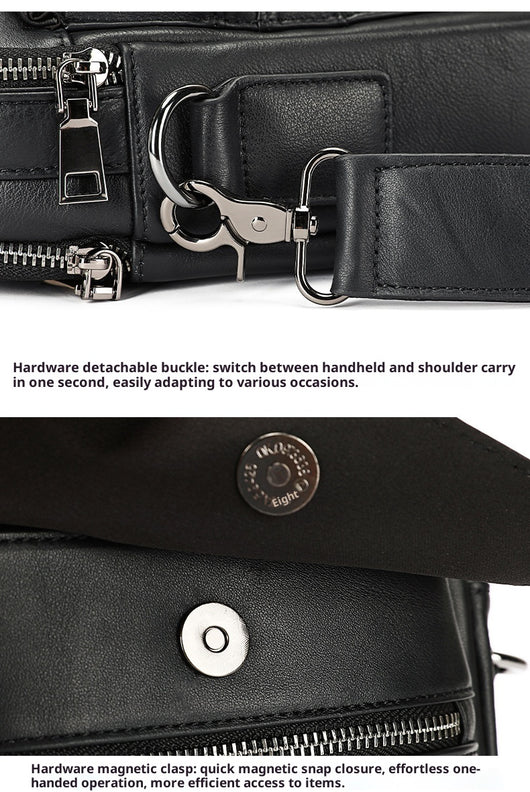 Bolso Ejecutivo de Cuero con Bandolera para Viajero - Image 12