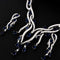 New Crystal Jewelry Zircon Jewelry Set Tassel Pendant Azul