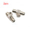 Conector De Tres Vías FKKJ 2 Piezas Plateado