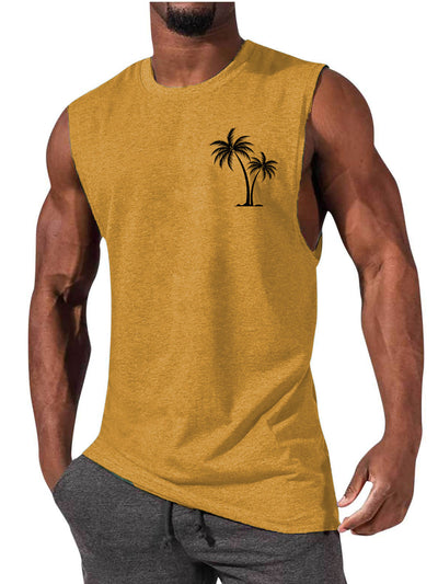 Camiseta Deportiva sin Mangas Hombre Suelta Verano - Image 13