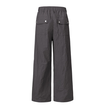 Pantalones Cargo Overol con Cordón Ajustable - Estilo Urbano Holgado para Hombre - Image 21