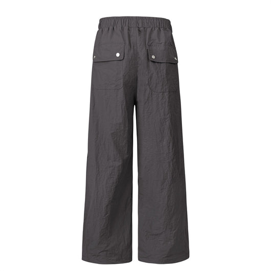 Pantalones Cargo Overol con Cordón Ajustable - Estilo Urbano Holgado para Hombre - Image 21