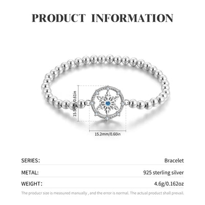 Pulsera Flor de Nieve Plata 925 - Regalo Navideño Versátil para Mujer - Image 2