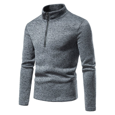 Suéter Camiseta Cuello Alto con Diseño de Cierre Hueco para Hombre - Image 15