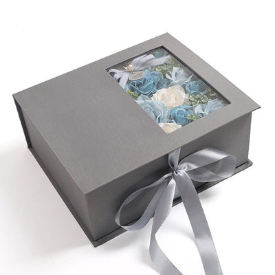 Caja de Jabón Floral en Forma de Corazón - Flores de Jabón Artesanal - Image 15