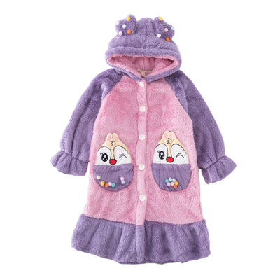 Pijama Infantil de Polar Coral para Otoño e Invierno - Image 4