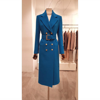 Abrigo de Lana Gruesa Largo - Estilo Contemporáneo - Image 10