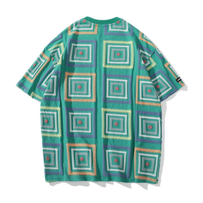 Camiseta a Cuadros para Parejas - Diseño Fresco y Elegante de Manga Corta - Image 21