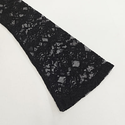 Blusa de Encaje Elegante Hombros Descubiertos Manga Larga - Image 21