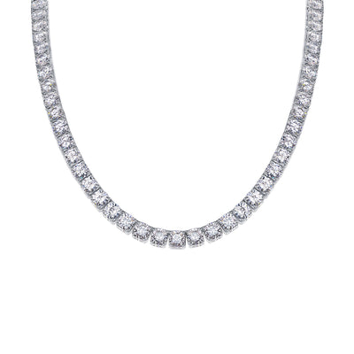 Collar Largo Río de Estrellas en Plata 925 con Moissanita Doble - Image 8