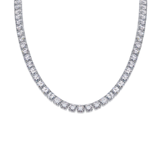 Collar Largo Río de Estrellas en Plata 925 con Moissanita Doble - Image 8