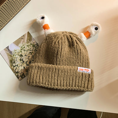 Gorro Tejido de Rana Divertida para Mujer - Image 7
