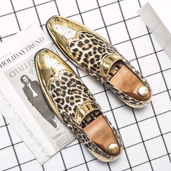 Zapatos de Cuero Brillante Punta Aguda para Hombre - Estilo Ejecutivo