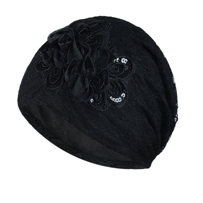 Gorro Tejido Floral Calado Ligero - Image 10