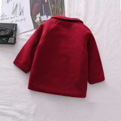 Abrigo Cuadrille Sólido para Niño Otoño Invierno - Image 15