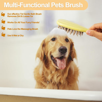 Cepillo de Silicona para Baño de Perros y Gatos - Masaje y Limpieza Profunda - Image 14