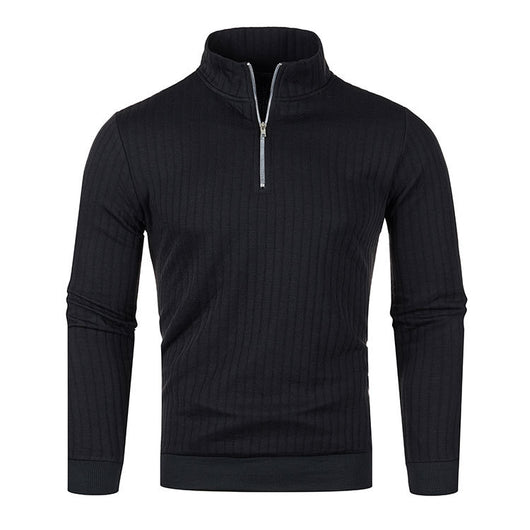 Suéter de Cuello Alto con Cierre para Hombre - Comodidad Casual - Image 17