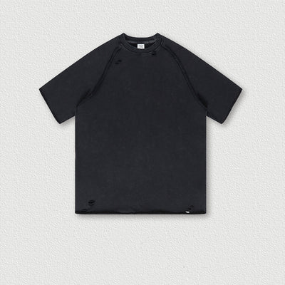 Playera Batik Desgastada de Algodón Terry para Hombre - Image 7