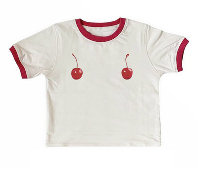 Camiseta Niña Estampado Cereza Sin Mangas Estilo Urbano - Image 14