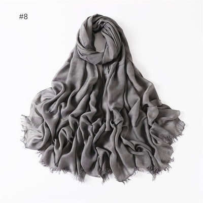 Pashmina Modal Fina Transpirable - Chal Ligero Monocromático para Mujer - Image 13