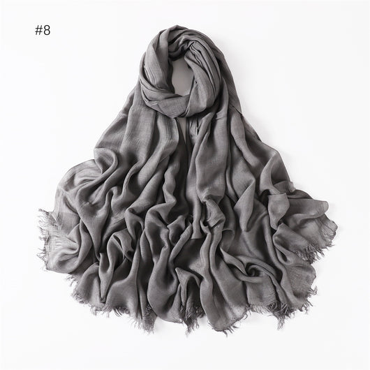 Pashmina Modal Fina Transpirable - Chal Ligero Monocromático para Mujer - Image 13
