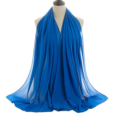 Hijab Chiffón Perlado Monocromático 70x180cm - Image 51