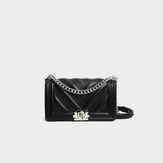 Bolsa Cuadrada de Cuero con Asa al Hombro - Crossbody Elegante - Image 5